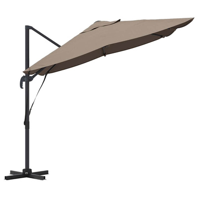 Parasol plażowy Ciemnoszary 351 x 250 x 260 cm
