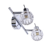 Lampa sufitowa Bombola listwa ze szklanymi kloszami regulowana 2-punktowa do korytarza