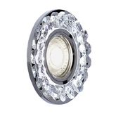 Oprawa Stropowa Okrągła Kryształ Chrom na żarówkę Gu10 + Led obramówka Candellux Sk-94 2273617