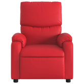 vidaXL Rozkładany fotel masujący, czerwony, sztuczna skóra wariant 6