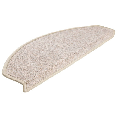 Maty na schody 10 szt. 65x24x4 cm Taupe Półokrągłe Duże