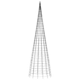 vidaXL Choinka z lampek, na maszt, 3000 niebieskich LED, 800 cm