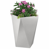 Donica 2 pcs Srebrny 50 x 50 x 75 cm Stal nierdzewna