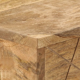 vidaXL Biurko z szufladami, lite drewno mango, 110 x 50 x 76 cm