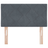 Zagłówek Ciemnoszary 80 cm Aksamit