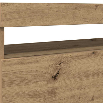 Szafka pod TV z oświetleniem LED, dąb artisan, 75x35x40 cm