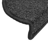 Maty na schody 10 szt. 56x17x3 cm Antracyt Półokrągłe