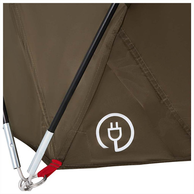 Namiot wędkarski, 4-os., oliwkowy, wodoszczelny