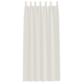 Firany Voile z zasłonami 2 pcs Kremowy 225 x 140 cm Poliester