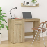 vidaXL Biurko, dąb sonoma, 100x49x75 cm, materiał drewnopochodny
