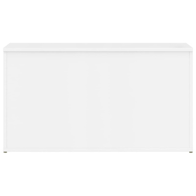 Skrzynia, biel z połyskiem 84x42x46 cm, materiał drewnopochodny