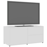 vidaXL Szafka pod TV, biała, 80x34x36 cm, materiał drewnopochodny