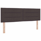 Łóżko Box Spring z materacem i LED Ciemny brąz 160 x 200 cm