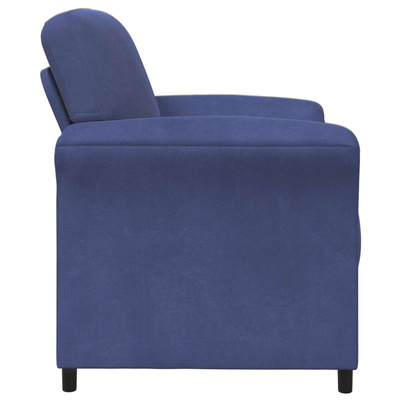 Sofa 1-osobowa Niebieski policyjny 88 x 83 x 95 cm Welur