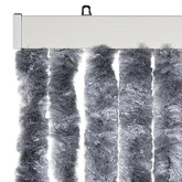 Zasłona przeciwko owadom, srebrna, 90x220 cm, szenil