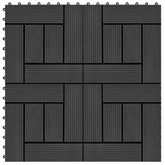 Płytka Tarasowa 11 pcs Czarny 30 x 30 cm