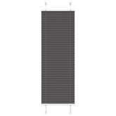 Roleta plisowana czarna 45x150 cm Szerokość tkaniny 44,4cm
