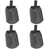 Głowica łopaty 4 pcs Srebrny 33 x 21 cm Stal malowana proszkowo