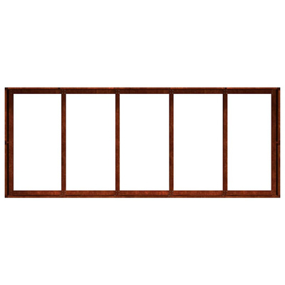 Doniczka Rusty 200x80x40 cm Stal nierdzewna