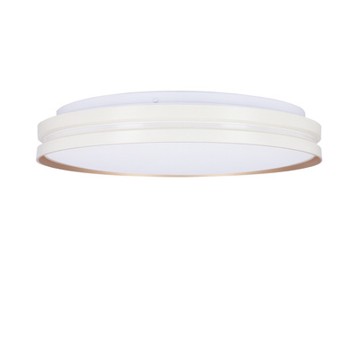 Montana Lampa sufitowa plafon biały+złoty 24w led 40 cm klosz biały