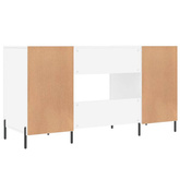 vidaXL Biurko, białe, 140x50x75 cm, materiał drewnopochodny wariant 6