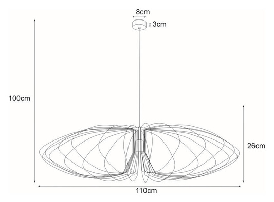 Lampa wisząca K-3408 CZARNY z serii TIZI