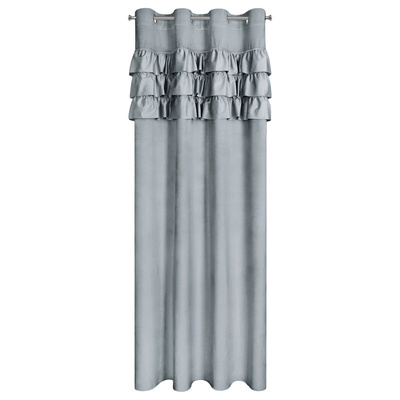 Zasłona Sami srebrna 140x250