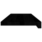 Stopnie schodowe, 20 szt. brązowoczarne 70x25x2cm lite drewno dębowe