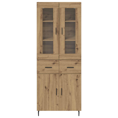 Highboard 2 szt. Dąb rzemieślniczy 69,5 x 34 x 180 cm