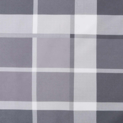 Poduszka na zewnątrz 4 pcs Szary w krate 60 x 60 cm tkanina
