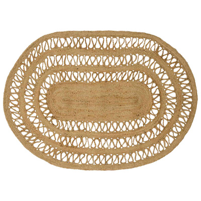 Dywany pokojowe naturalny 100 x 152 cm Juta