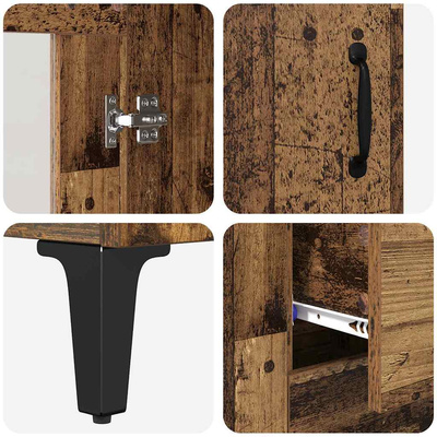 Highboard Stare drewno 69,5 x 34 x 180 cm Drewno inżynieryjne