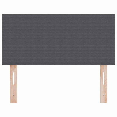 Zagłówek Ciemnoszary 100 cm Tkanina sztruksowa