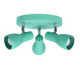 Lampa sufitowa Picardo plafon regulowany 3-punktowy metalowy zielony E14