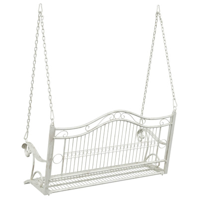 Huśtawka Stal 115 x 61 x 63 cm Antyczna biel