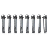 Progi parkingowe, 2 szt., gumowe, 49 x 15 x 9 cm