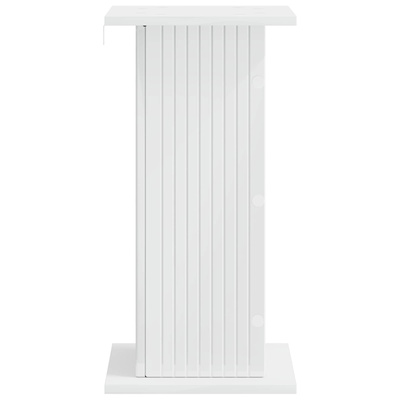 Stojak na rośliny 2 pcs Biały wysoki połysk 30,5 x 30 x 60,5 cm