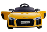 Auto na Akumulator Audi R8 Spyder Żółty Lakierowany