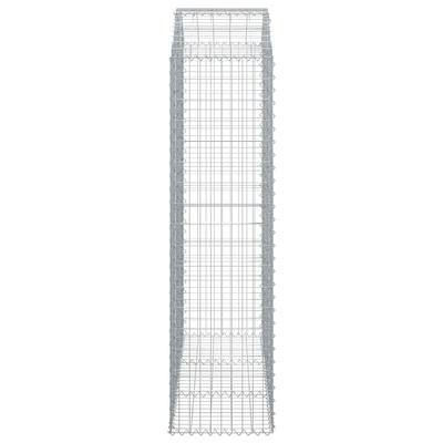 Łukowaty kosz gabionowy 150x50x180/200 cm, galwanizowane żelazo