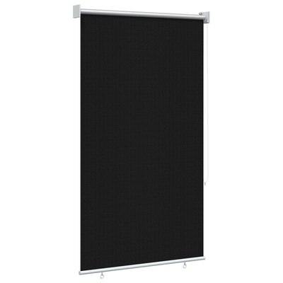 Roleta zewnętrzna 90% blokada UV Czarny 80 x 140 cm HDPE