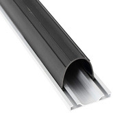 Uszczelka drzwi garażowych Czarny 70 x 6 mm 4,5 m PVC