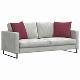 Poduszki na sofę 2 pcs Czerwone wino 50 x 50 cm tkanina