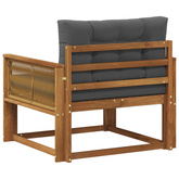 Środkowa sofa ogrodowa naturalny