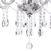 Cristallo lampa wisząca chromowy 5x40W E14 transparentny  35-30313