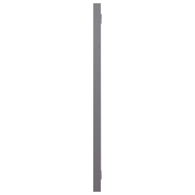 vidaXL Lustro łazienkowe, wysoki połysk, szare, 60x1,5x37 cm, płyta