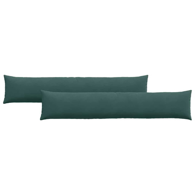 Poduszki na sofę 2 pcs Ciemnozielony 200 x 40 cm