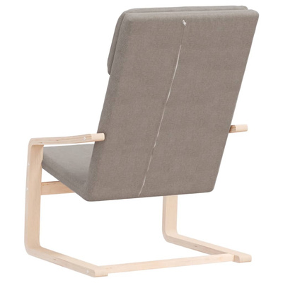 vidaXL Fotel wypoczynkowy, kolor taupe, obity tkaniną model standard