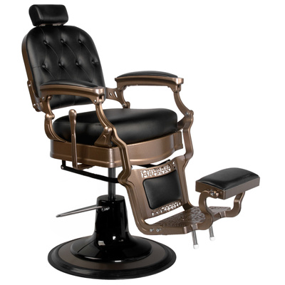 Gabbiano fotel barberski Old Ernesto czarny 125379