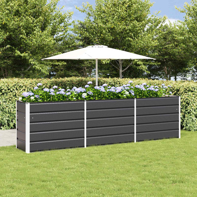 Donica Antracyt 290 x 50 x 75 cm Stal Galwanizowana