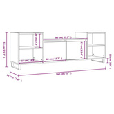 vidaXL Szafka pod TV, biała, 80x36x50 cm, materiał drewnopochodny